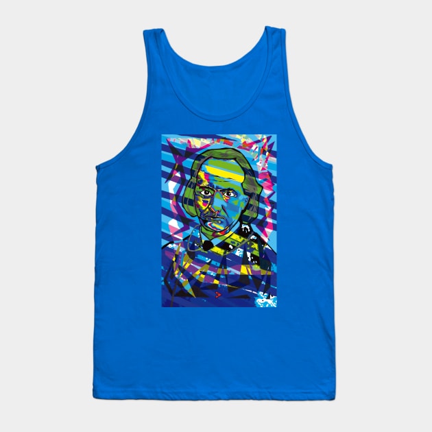Charles Baudelaire - Blue Tank Top by Exile Kings 